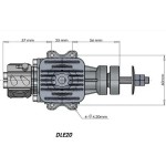 Motore a GAS in metallo originale DLE 20 20CC per radiocomando RC modello di aeroplano motore a Gas DLE20 20CC